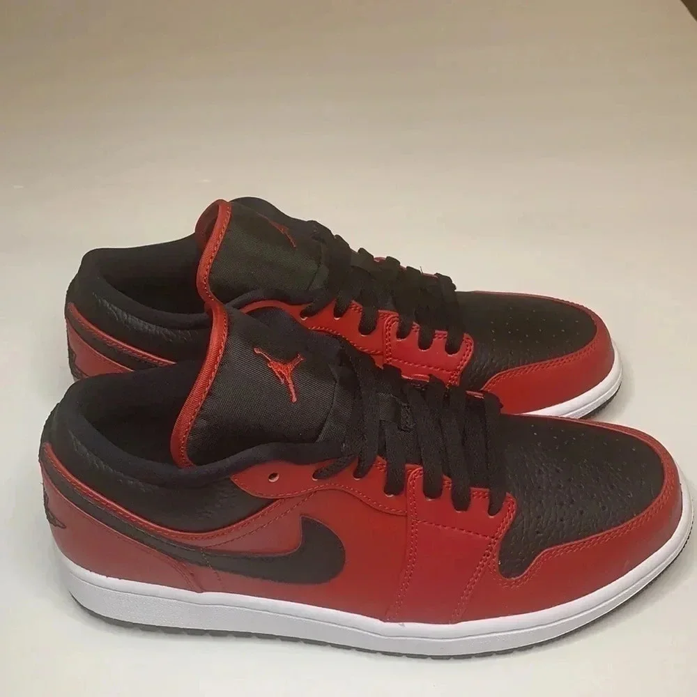 Jordan 1 Low Reverse Bred Sneakers Gym 9.5 New